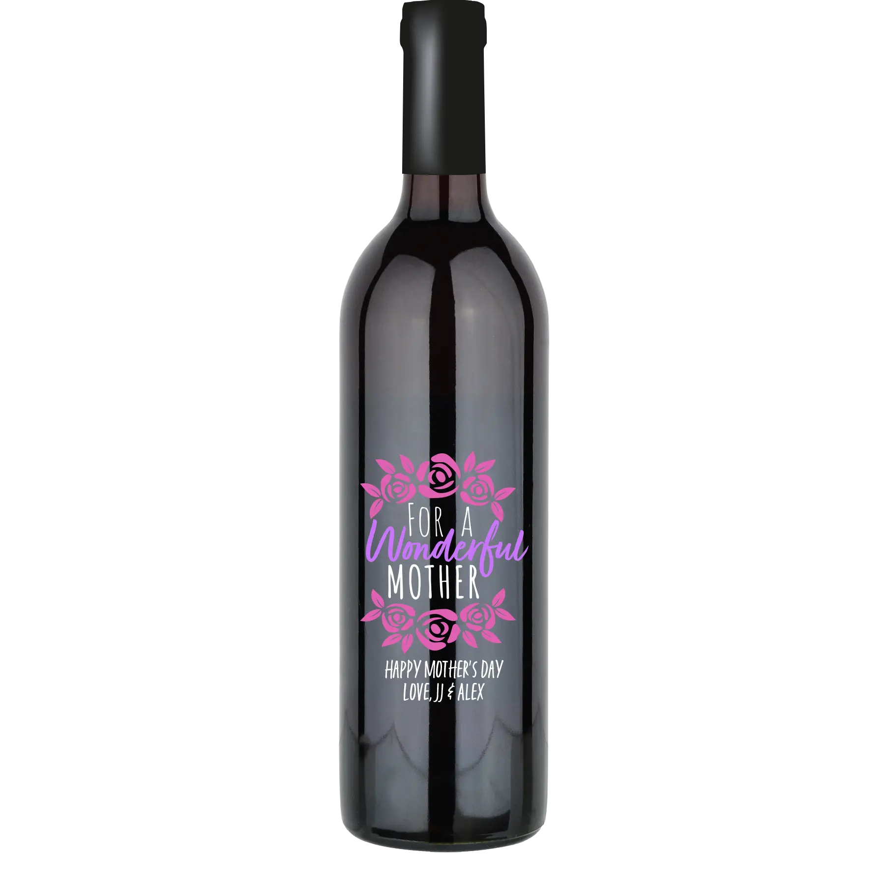 For a Wonderful Mother Custom Wine Bottle - Cabernet Sauvignon