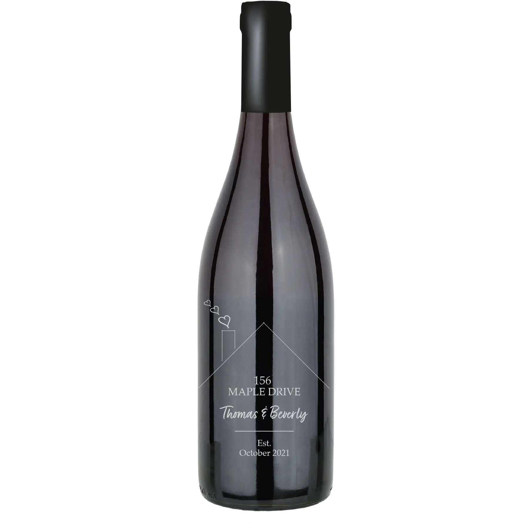 Heart House Custom Wine Bottle - Pinot Noir
