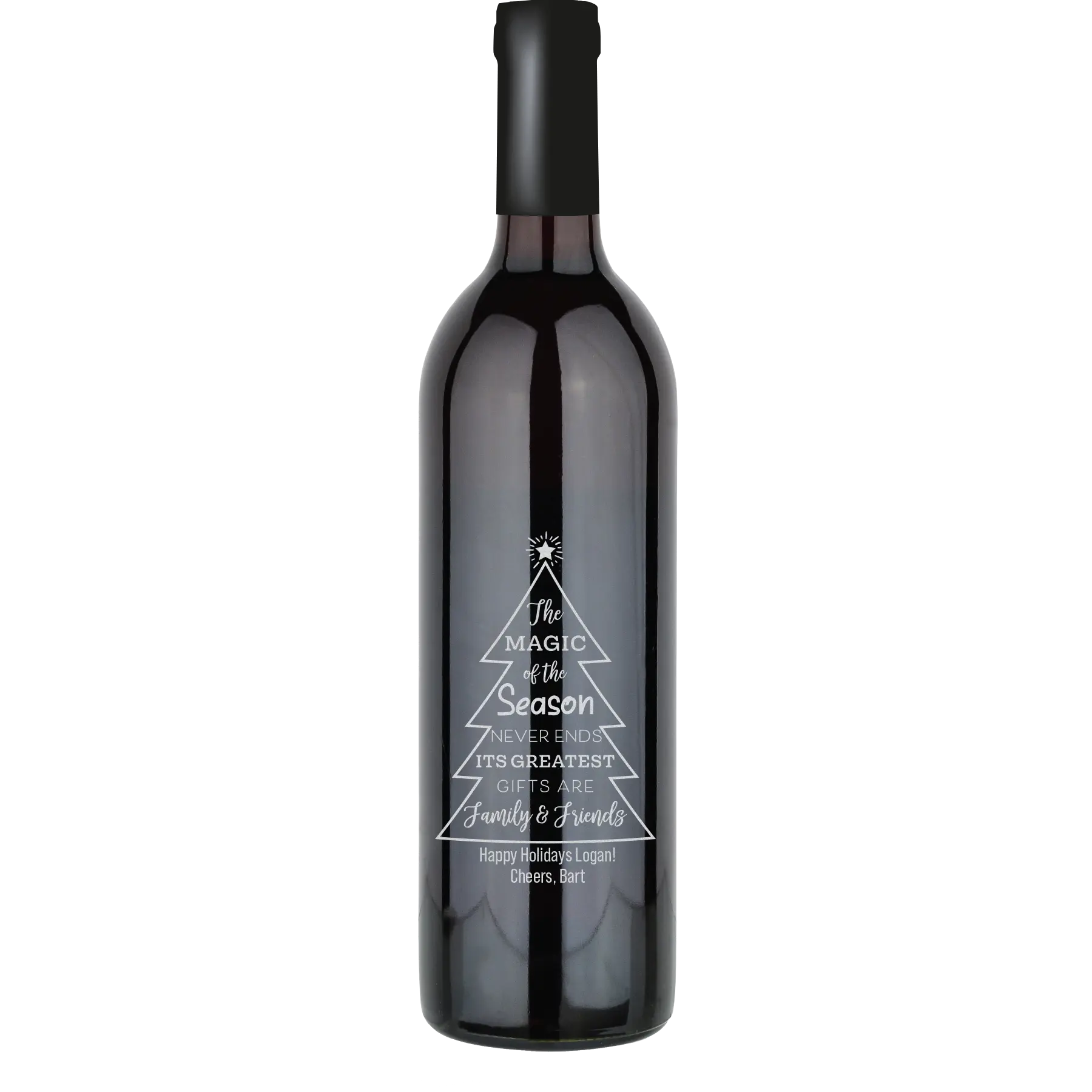 The Magic of the Season Custom Wine Bottle - Cabernet Sauvignon