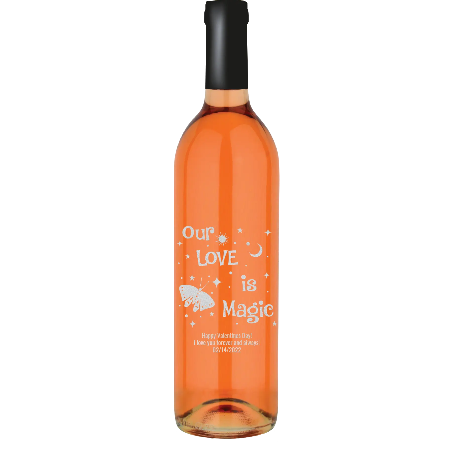 Our Love is Magic Custom Wine Bottle - White Zinfandel