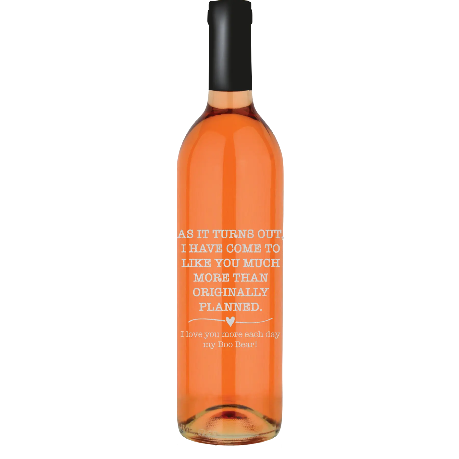As It Turns Out I have Come To Custom Wine Bottle - White Zinfandel