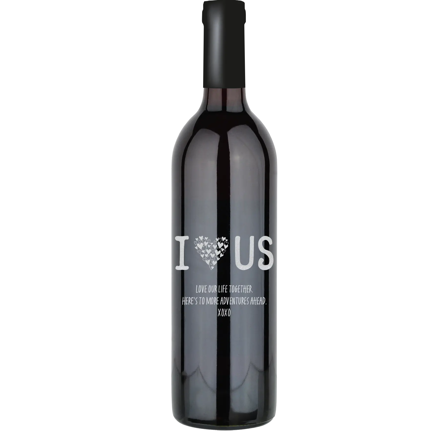 I Love Us Custom Wine Bottle - Cabernet Sauvignon