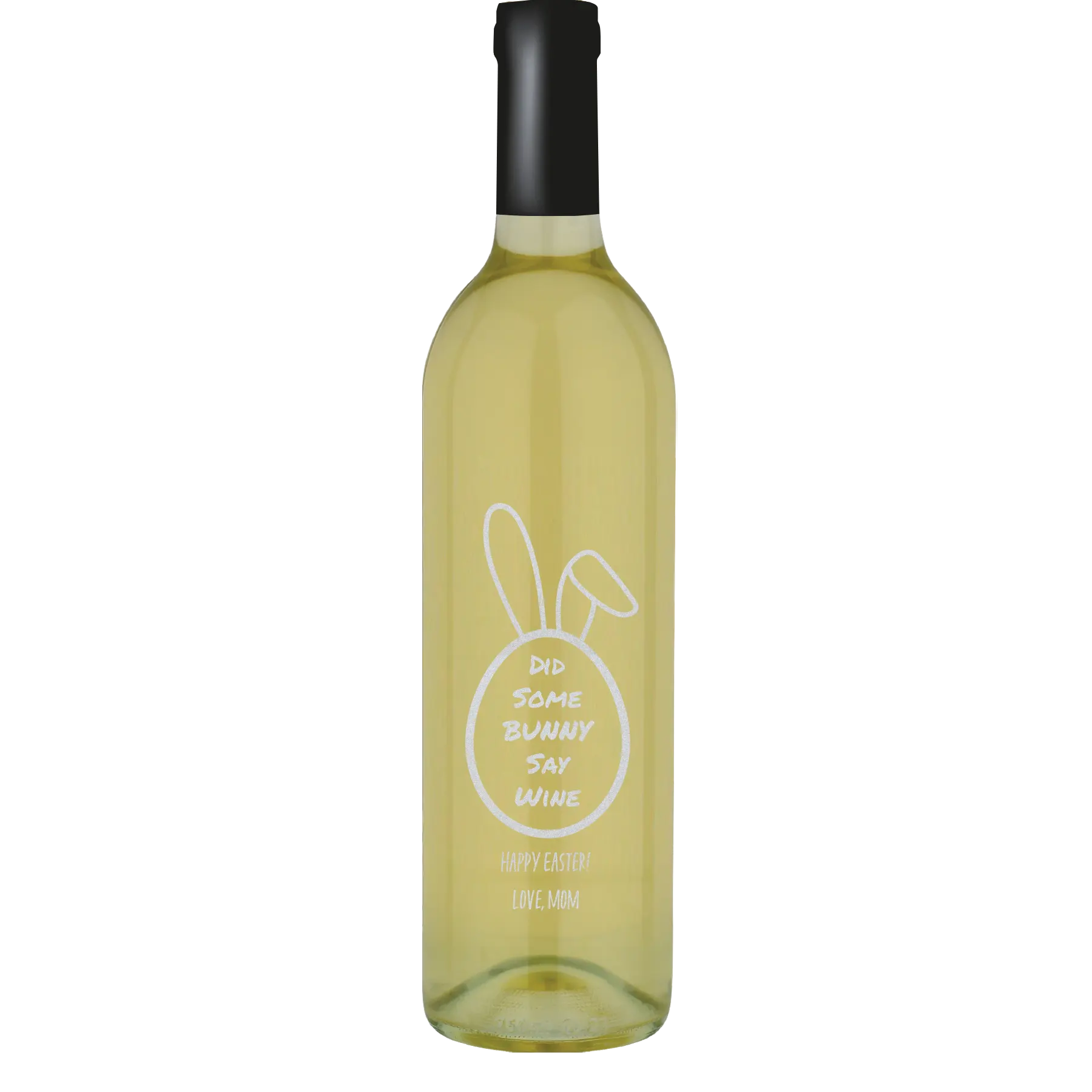 Did Some Bunny Say Wine Custom Wine Bottle - Symphony
