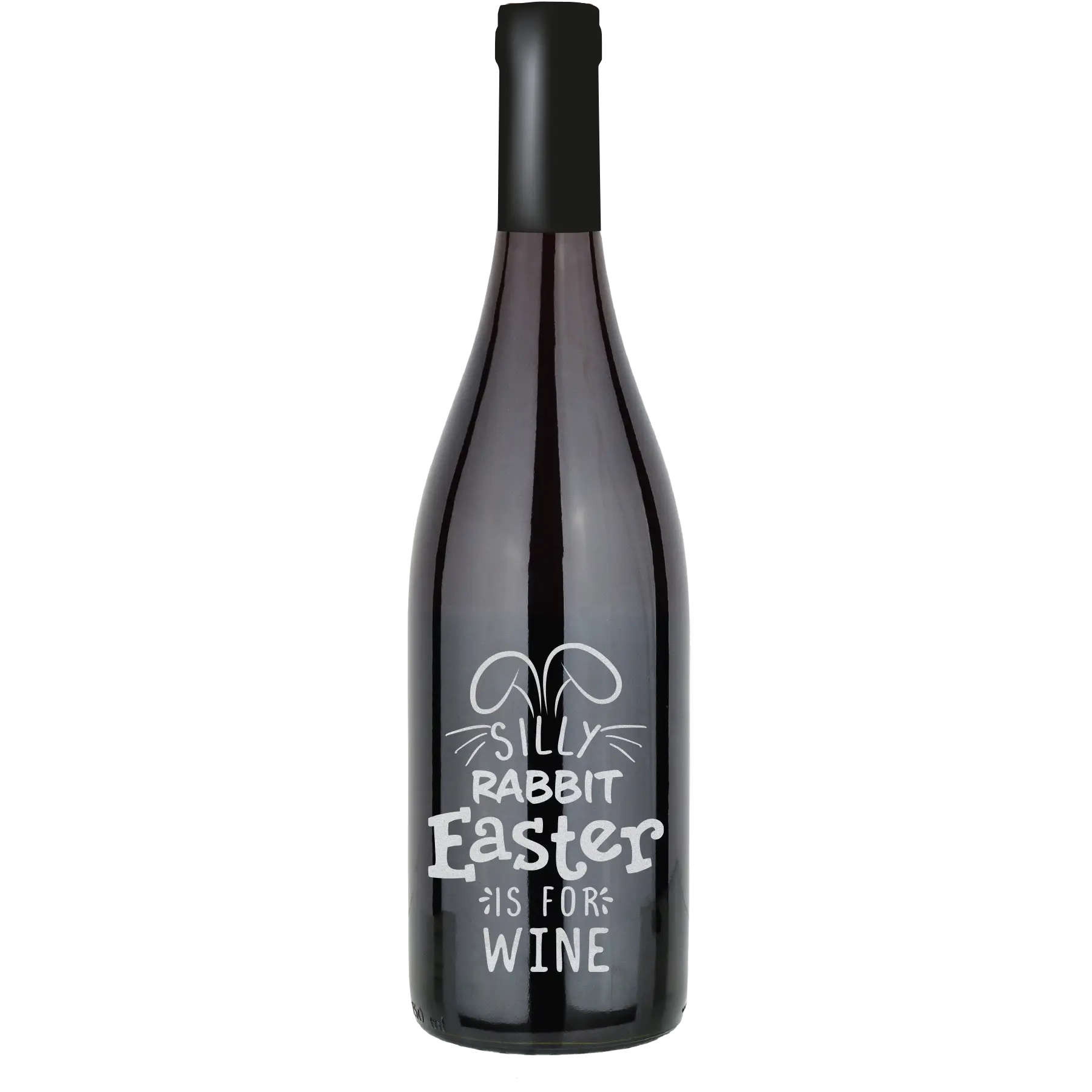 Silly Rabbit Easter is for Wine Custom Wine Bottle - Pinot Noir