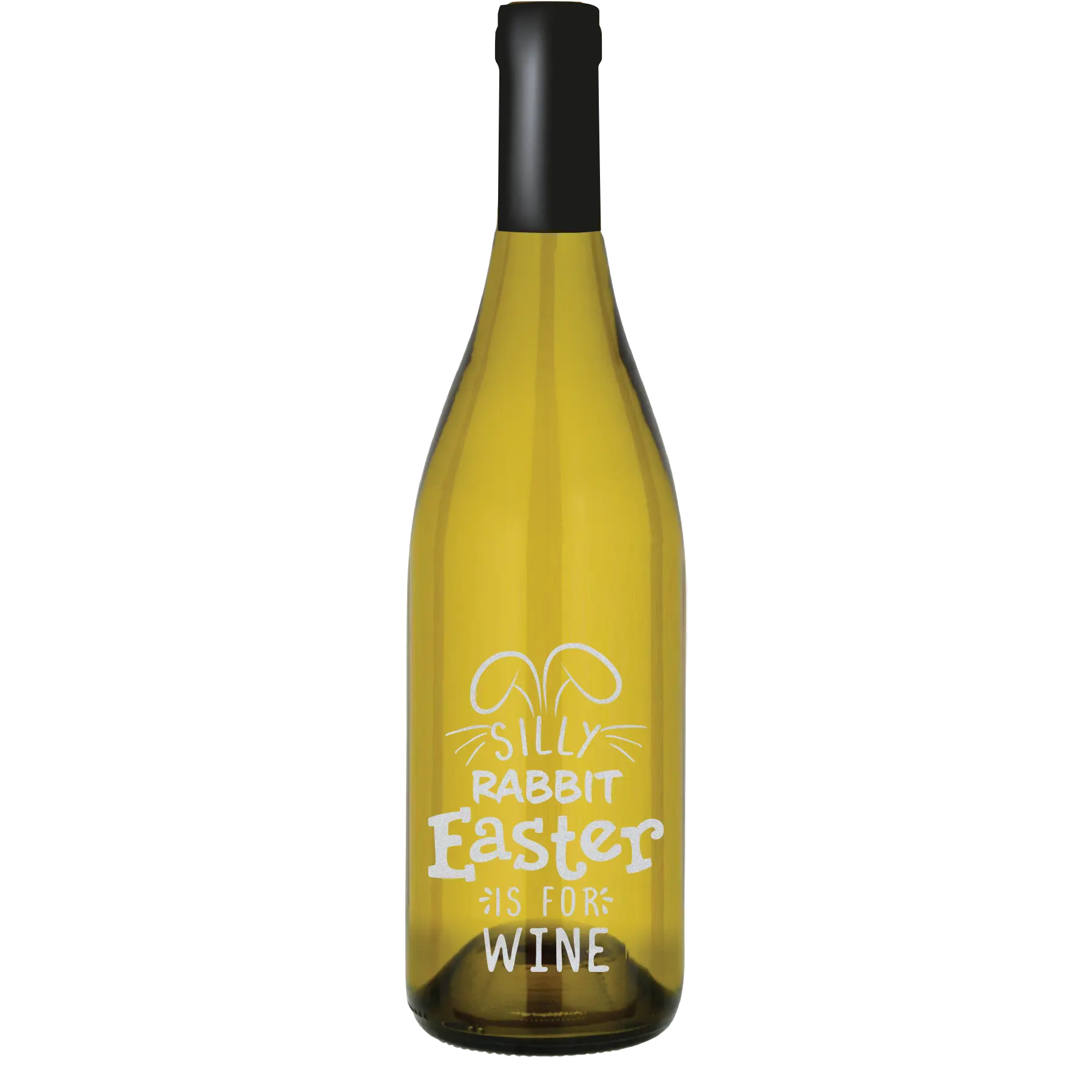 Silly Rabbit Easter is for Wine Custom Wine Bottle - Chardonnay