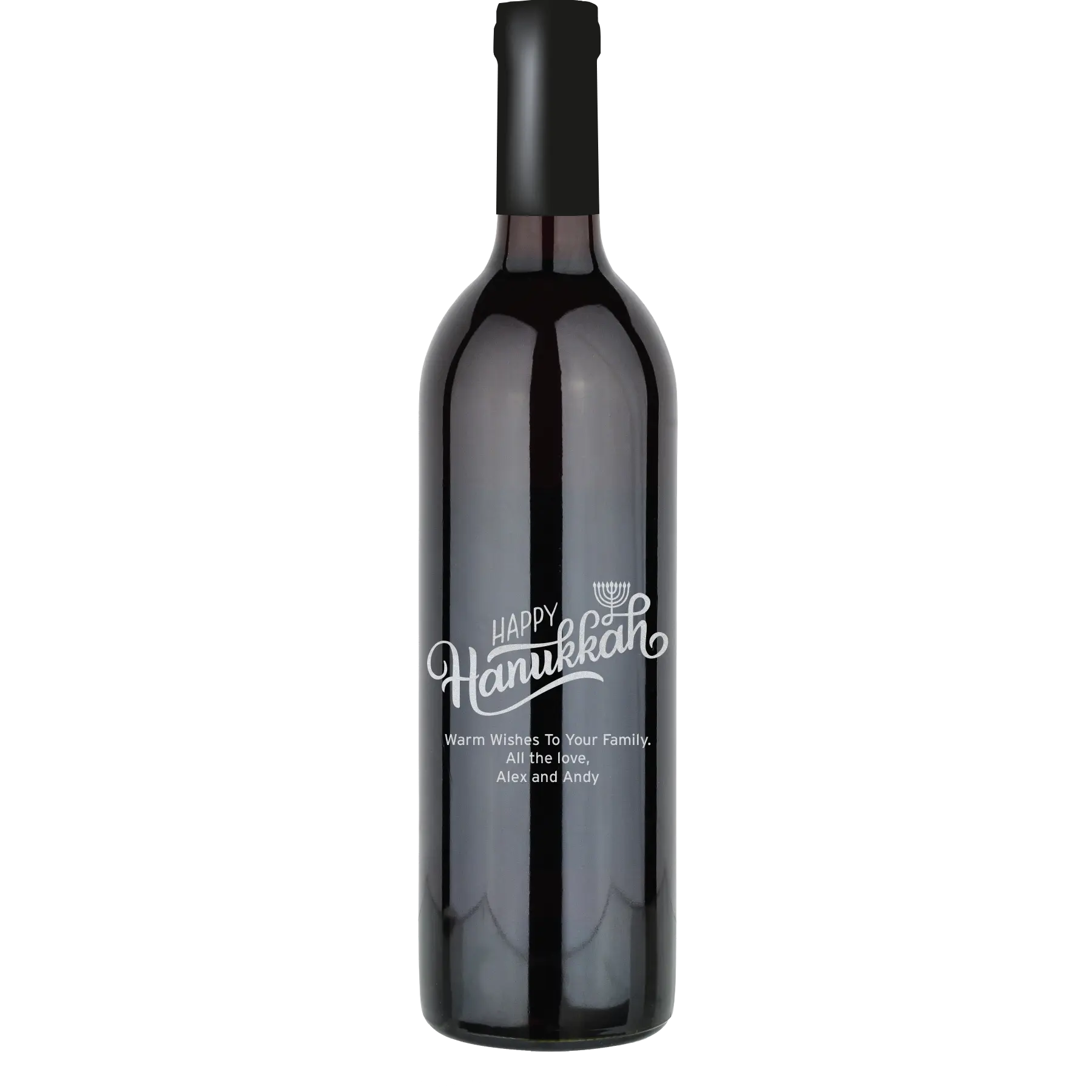 Hanukkah Simple Custom Wine Bottle - Cabernet Sauvignon