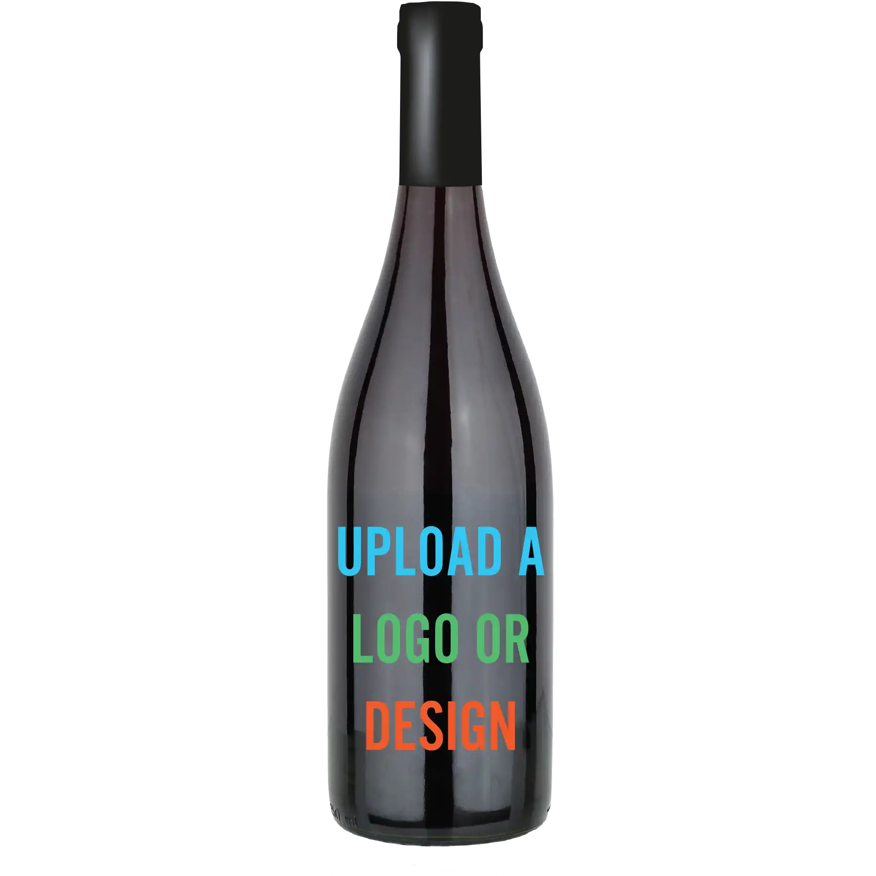 Upload Your Logo/Design Custom Wine Bottle UV - Pinot Noir